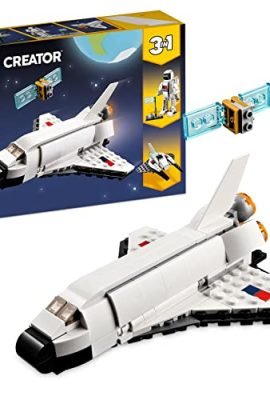 LEGO 31134 Creator Space Shuttle, 3-in-1 Set with Astronaut and Spaceship Toy, Games for Boys and Girls Ages 6+, Creative Gift Idea
