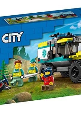 LEGO 40582 City 4x4 Off-Road Ambulance Rescue Limited Edition 2023 Set for Ages 6+ | 162 Pieces – Includes a Cool Off-Roader and 3 Minifigures