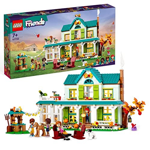 LEGO 41730 Friends La Casa di Autumn, Casa delle Bambole con Personaggi 2023 e Cane e Cavallo Giocattolo, Idee Regali Natale o Compleanno, Giochi per Bambine e Bambini