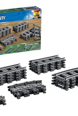LEGO 60205 City Tracks, Set with 20 Track Accessories to Expand Your Toy Train Railway, Creative Play for Kids Ages 5+