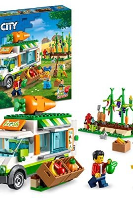 LEGO 60345 City The Fruit Vendor Van, Toy Truck Set, Mobile Farm & Minifigures, Games for Kids Ages 5+