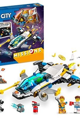 LEGO 60354 City Exploration Missions on Mars, Construction Set with Interactive Digital Adventure, featuring a Toy Spaceship and Planetary Rover – Ages 6+