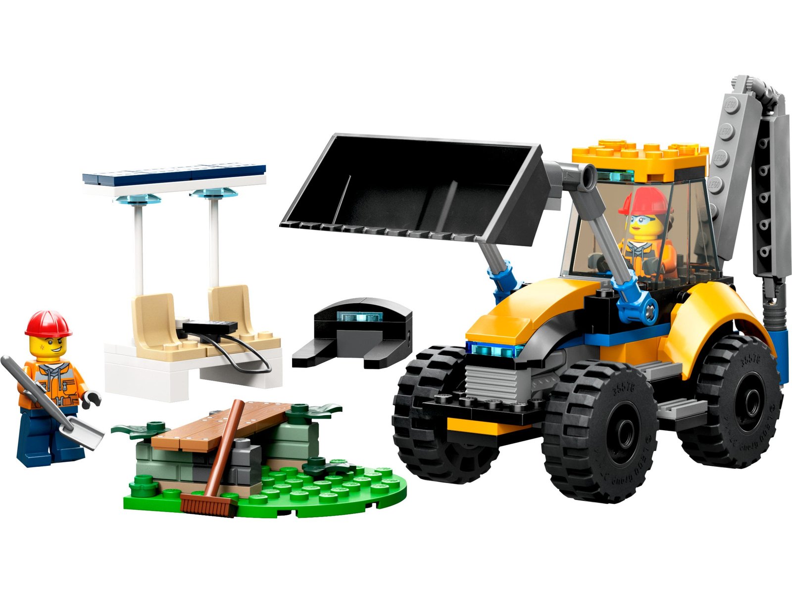 LEGO 60385 - Scavatrice per costruzioni