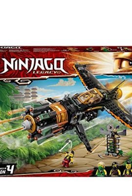 LEGO 71736 NINJAGO Missile Launcher, Toy Airplane with Prison, Buildable Model – Season 4 TV Series, Collectible Golden Ninja Kai Character