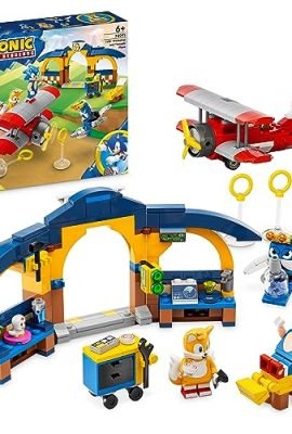 LEGO 76991 Sonic the Hedgehog Tails’ Lab & Tornado Airplane – Building Toy Set with 4 Character Figures, Including Tails, for Kids Ages 6+