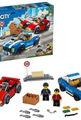 LEGO City Police Highway Arrest 60242 – Police Toy for Kids, Fun Building Set, New 2020 (185 Pieces)