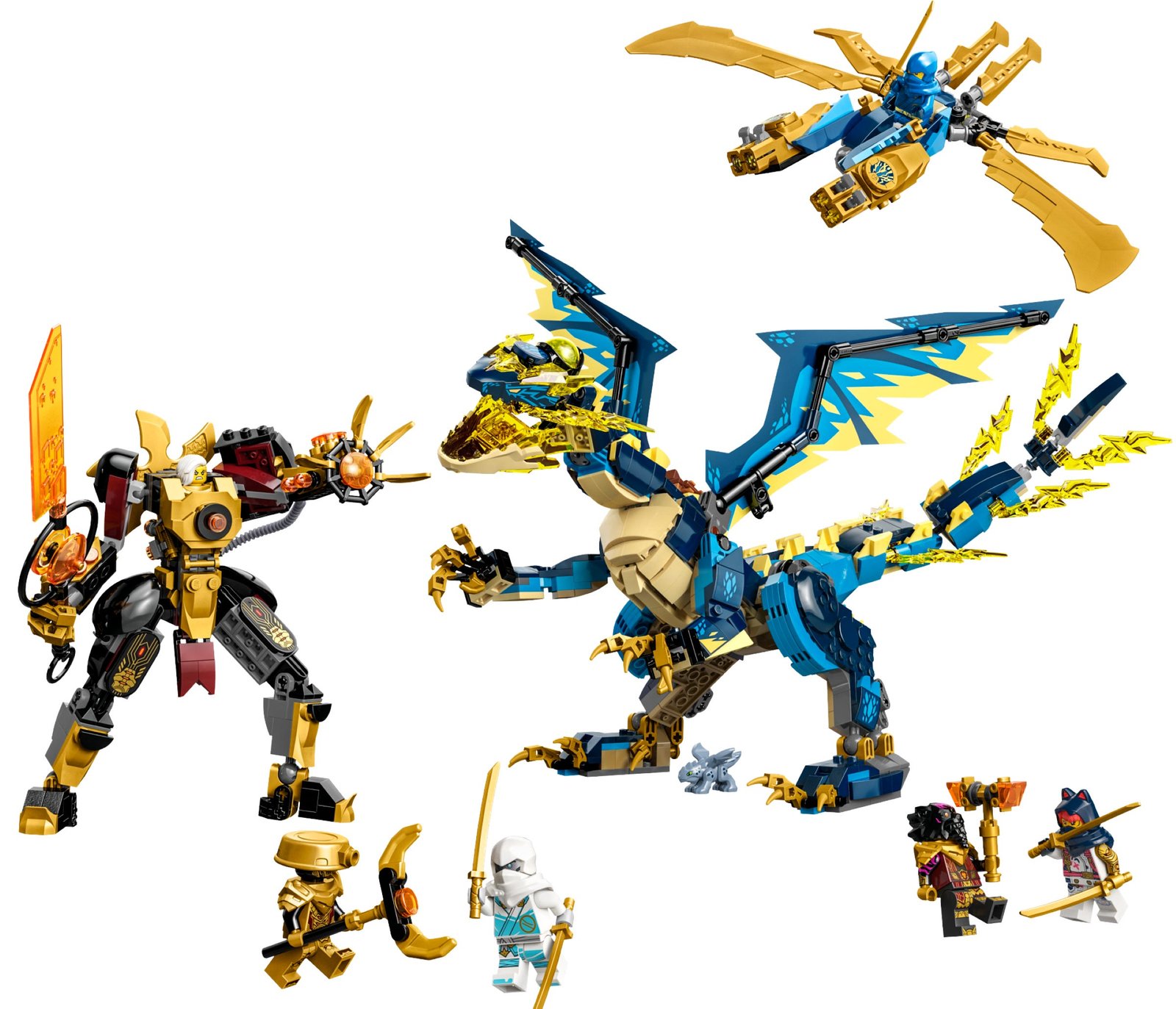 LEGO NINJAGO® 71796 - Dragone elementare vs. Mech dell'Imperatrice