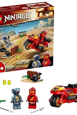 LEGO NINJAGO Kai’s Motorcycle, Toys for 4-Year-Old Kids with Ninja and Warrior Snake Rattla Minifigures, 71734