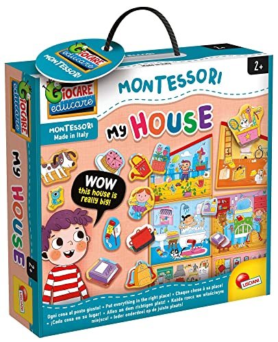 Liscianigiochi, Montessori La Casa Gigante Gioco Educativo Prescolari, Multicolore, 85644, ‎28.5 x 28.5 x 6.7 cm, 700 grammi