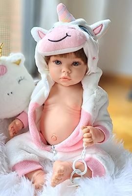 MARÍA JESÚS reborn doll, female, 2 kg and 52 cm, full silicone body, washable, original