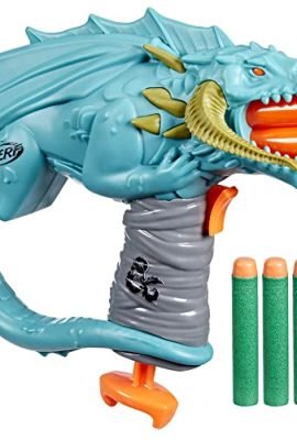Nerf Dungeons & Dragons - Rakor Blaster, 4 Nerf Elite 2.0 Darts, Outdoor Games for Boys and Girls, Nerf D&D Blaster for Ages 8+