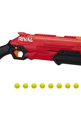 NERF Rival Takedown XX-800 Blaster &mdash; Pump Action, Breech-Load, 8-Round Capacity, 90 FPS, 8 Official Rival Rounds &mdash; Team Red
