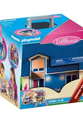 Playmobil Portable Dollhouse 70985 with Carrying Handle, Foldable, Toys for Children Aged 4+