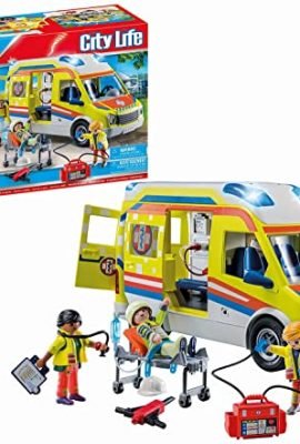 Playmobil City Life 71202 Ambulance, with Lights and Sounds, Toy for Ages 4+