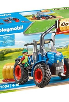 Playmobil Country 71004 Large Tractor with Accessories and Tow Hook, Toys for Children Aged 4+