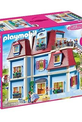 PLAYMOBIL Dollhouse 70205 - Large Dollhouse, Featuring a Working Doorbell, Ages 4+