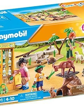 Playmobil Family Fun 71191 The Little Zoo, featuring Toy Animals, a Toy for Children Aged 4 and Up, Black