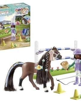 Playmobil Horses of Waterfall 71355 Obstacle Course for Tournaments, Championship Training with Rewards, Fun Role-Playing Games, Sustainable Toy for Kids Ages 5+