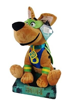 SCOOB! Scooby Doo - Plush Toys with Display Stand from the New Movie, Super Soft Quality - 28 cm. (Scooby Halloween 28 cm)