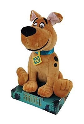 SCOOB! Scooby Doo - Plush Toys with Display Stand from the New Movie, Super Soft Quality - 28 cm. (Young Scooby 28 cm)