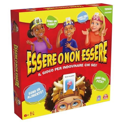 Spin Master Editrice Giochi, Essere o Non Essere, il Pi&ugrave; Classico tra i Giochi da Tavolo per Indovinare Chi Sei, Giochi di Societ&agrave; per la Famiglia, Giochi da Tavolo da 6 anni