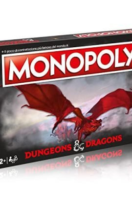 Winning Moves, Dungeons & Dragons, Monopoly, board game, 2–6 players, 12+ years, Italian edition