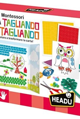 Headu Create, Cut, and Craft: Manipulate and Transform Paper – IT22939 Art & Craft Game for Children Aged 4–8 Years, Made in Italy