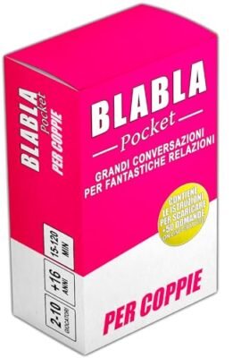 BLABLA Pocket FOR COUPLES | Board Games for Adults and Kids - Couple Game - Conversation Cards to Get to Know Each Other - Gift Ideas for Men and Women, Valentine's Day, Anniversary, Birthday