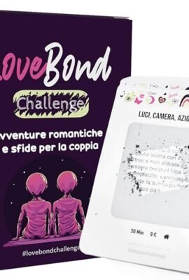 Febio LoveBond Challenge Couples’ Game of Challenges – Gift for Her and Him – 40 Original & Fun Scratch Cards with Couple Activities – Gift Idea for Your Fiancé/Fiancée