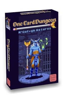 Little Rocket Games ONE CARD DUNGEON Expansion M’GUF-YN RETURNS Board Game in Italian and English