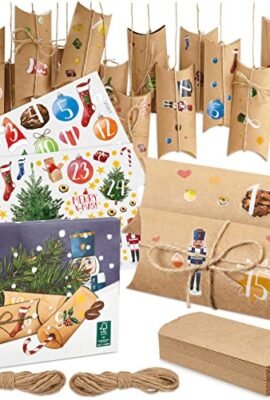 Advent Calendar to Fill: a delightful DIY advent calendar filled with little boxes, stickers, and jute twine—DIY 2023 Advent Calendar by LIVAIA!