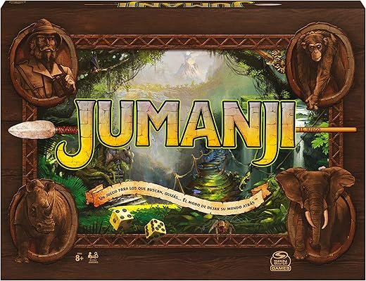 Spin Master Games 6065098 JUMANJI Divertente gioco per famiglie, ultima edizione, 2-4 giocatori, 6065098, giochi da tavolo per bambini dagli 8 anni in su,Spanisch
