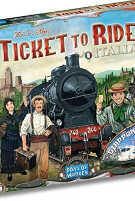 Asmodee - Ticket to Ride Italy & Japan – Expansion for Strategic Board Game – Requires Original Ticket to Ride – Bullet Trains & Ferry – 2–5 Players, 8+ Years, Italian Edition
