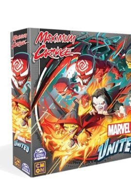 Asmodee Marvel United - Maximum Carnage, Board Game Expansion, 14+ Years, 1–5 Players, Italian Edition