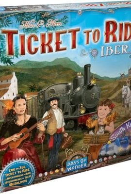 Asmodee: Ticket to Ride Iberia + South Korea, Board Game Expansion, 8+ Years, 2–5 Players – Spanish Version