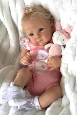 Reborn Dolls for Girls – Original 18-Inch Reborn Dolls, Handmade with Soft Cotton Body – Looks and Feels Like a Realistic Baby (Girl with Open Eyes)