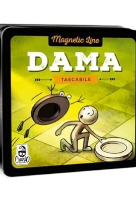 Cranio Creations - Magnetic Line, Checkers, a Great Classic in Pocket-Sized and Magnetic Format, Italian Language Edition, CC354