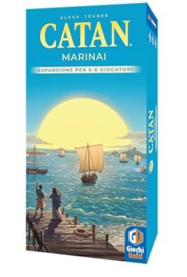 Giochi Uniti - CATAN Relaunch: Sailors, Exp 5/6 – Board Game, 3–6 Players, Ages 10+, GU823, Italian Edition