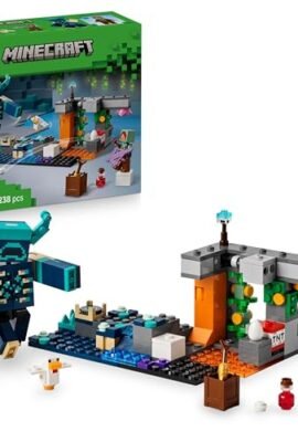 LEGO Minecraft The Encounter with the Wither – Interactive Toy with Minifigures, Mobs, and a Falling TNT Feature – Gift for Gamers, Boys, and Girls Ages 7+ for Collectors – 21274