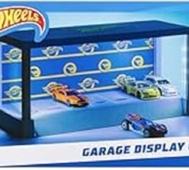 Paladone Hot Wheels Garage & Display Light – Officially Licensed Mattel Product, Illuminated Case for 7 Cars, Customizable Backdrop, Perfect Gift for Collectors