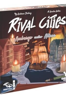 Rival Cities - Hamburg vs. Altona, Board Game for 2 Players, Ages 10+, 30–45 Minutes, Italian Edition