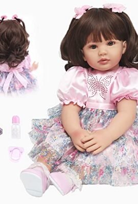SYP Reborn Doll 24 Inch 60cm Reborn Dolls for Girls Soft Silicone Reborn Dolls Baby Real Touch Reborn Dolls