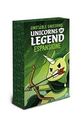 Asmodee - Unstable Unicorns: Unicorns of Legend, Card Game Expansion, Italian Edition