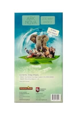 Capstone Games Ark Nova Zoo Map Pack 2 – Expansion Set of Play Accessories, Expand Your Collection with All New Mechanics and Layouts to Explore