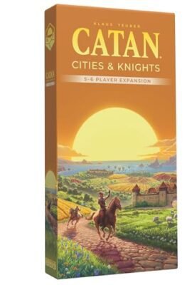 CATAN Cities & Knights – Expansion for 5–6 Players, 6th Edition, Board Game, Ages 12+, 3–6 Players, Play Time: 60–90 Minutes