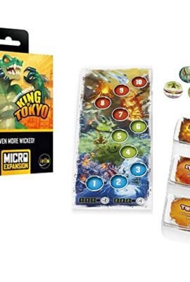 IELLO | King of Tokyo: Even More Wicked! Micro Expansion | Board Game Expansion | Ages 8+ | 2–6 Players | Play Time: 30 Minutes