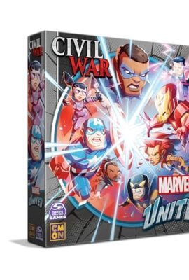 Marvel United: Civil War Expansion – A miniature tabletop strategy game, a cooperative superhero game for kids and adults aged 14+, 2–6 players, 45 minutes of gameplay, brought to you by CMON.