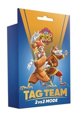 Nerdlab Games - Mindbug: Tag Team (English), 2-vs-2 Card Game Expansion, Strategy Team Card Battler, Ages 8+, 15–25 minutes, (English)
