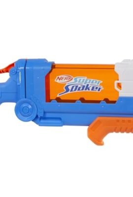 Nerf Super Soaker Flip Fill, Soaker with 4 Spray Patterns, Quick Refill, 887 mm Tank, Water Play, Blue and Orange