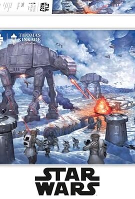 Schmidt Spiele 59952 Thomas Kinkade, Lucas Film, Star Wars, The Battle of Hoth, 1000-Piece Jigsaw Puzzle, Multicolored